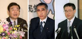 3 announce candidacies for LDP leadership race